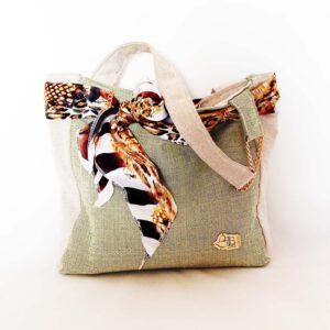 Borsa fatta a mano in tessuto jacquard / HESTÌA