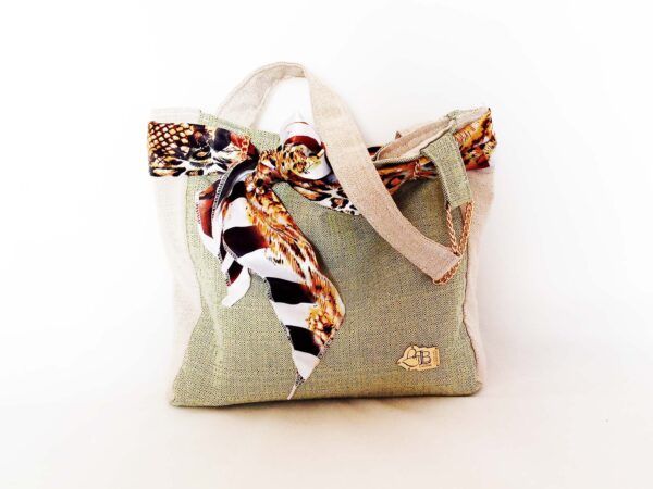 Borsa fatta a mano in tessuto jacquard / HESTÌA