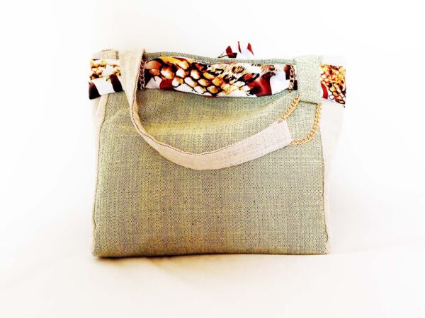 Borsa fatta a mano in tessuto jacquard / HESTÌA - immagine 2