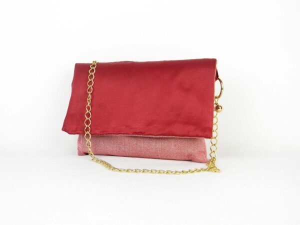 Borsa elegante in tessuto jacquard fatta a mano / LARA